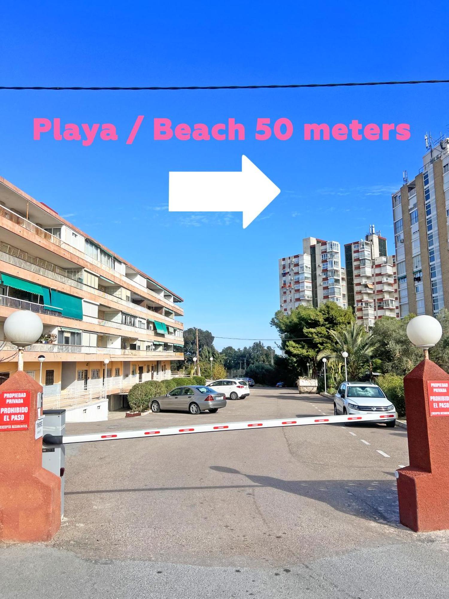 阿利坎特A 100 Metros De La Playa. Parking Gratuito Privado公寓 外观 照片